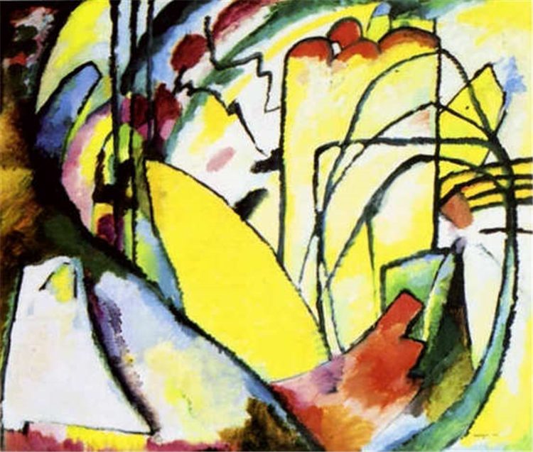 Improvisation 10 1910 Wassily Kandinsky Abstract Oil Painting